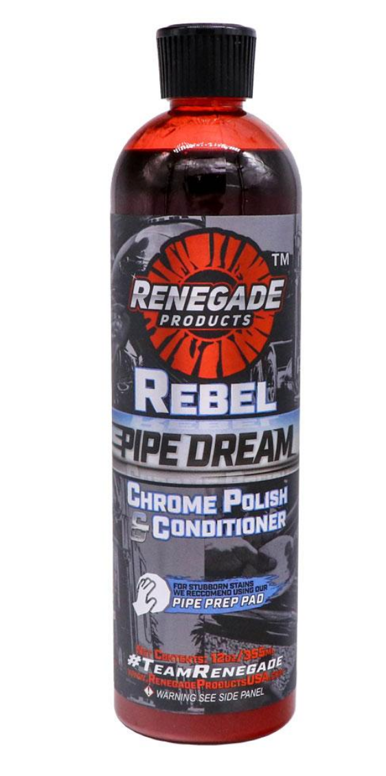 Rebel Pipe Dream chrome conditioner and polish tin